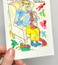 Knitter Birthday Card - Birthday Card Knitting - Birthday Card For Mum - For Her - Image 9