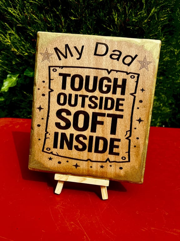 Father's day gift. Wooden plaque 