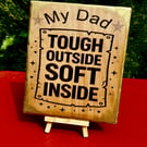 Father's day gift. Wooden plaque 
