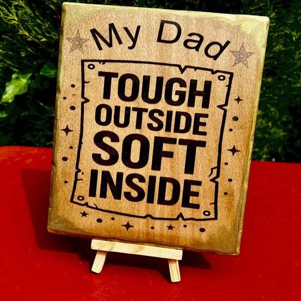 Father's day gift. Wooden plaque 
