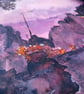 Smithdown at dusk watercolour print - Image 3