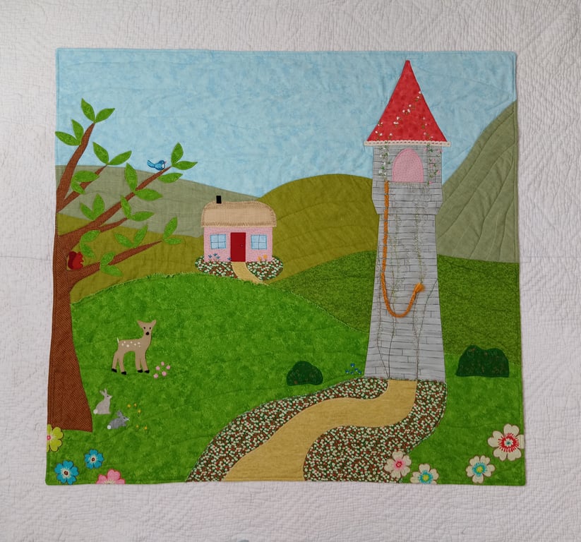 Fairytale playmat, customised wall hanging or floor mat