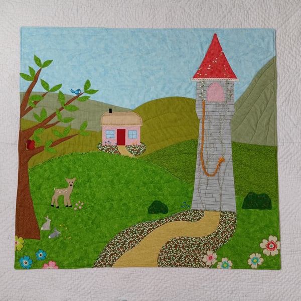 Fairytale playmat, customised wall hanging or floor mat