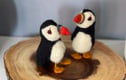 Wool felted mini sculpture