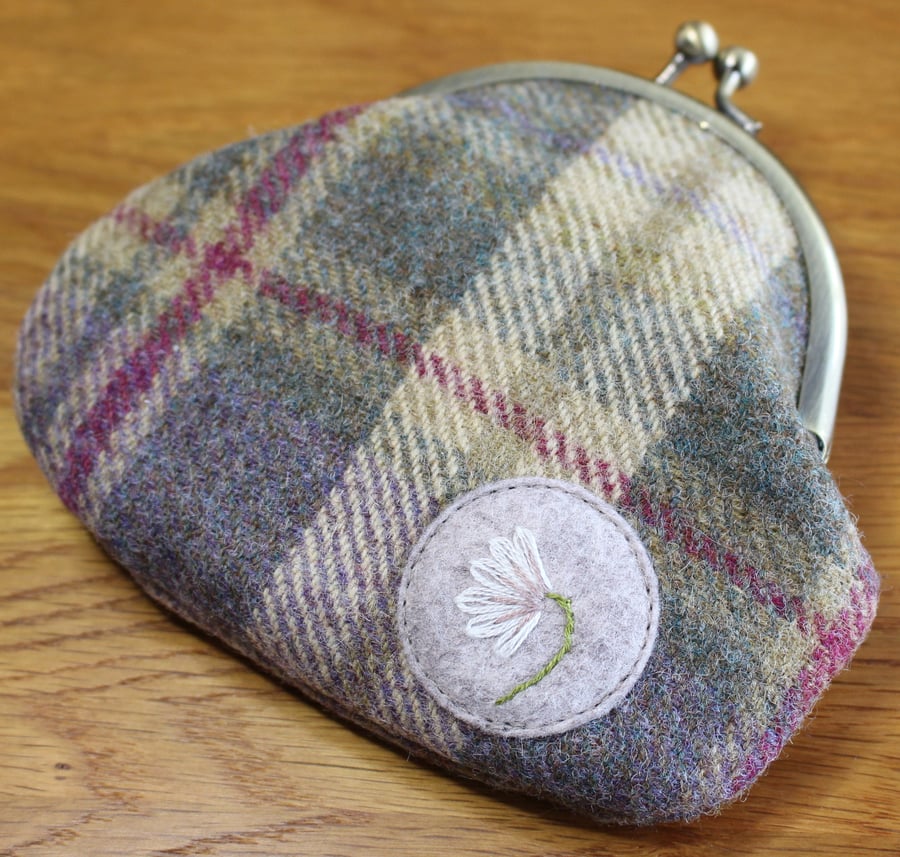 Tweed coin purse - Heather and Olive
