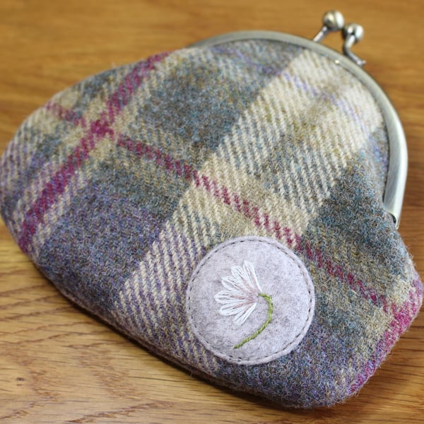 Tweed coin purse - Heather and Olive