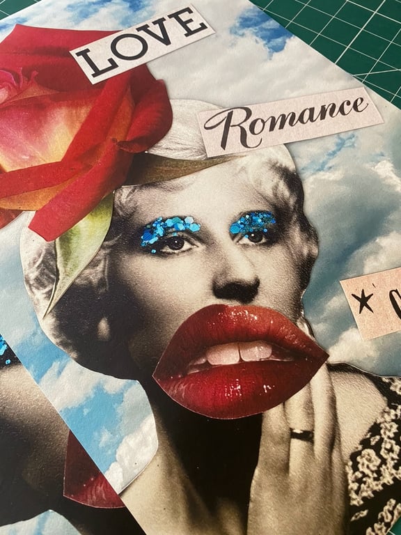 Fabulous limited edition fine art print with glitter embellishment