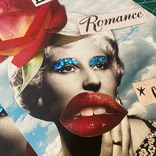 Fabulous limited edition fine art print with glitter embellishment
