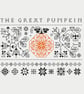 174 -  Cross Stitch Pattern All Hallows Eve Halloween The Great Pumpkin Sampler - Image 2