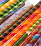 Twisted cane offcuts Bullseye 90 coe glass Vitrigraph twisties