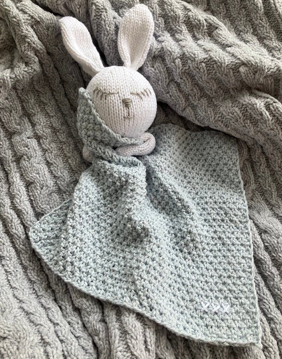 Hand-knitted Baby &Toddler ‘Snuggle Bunny’ Comforter