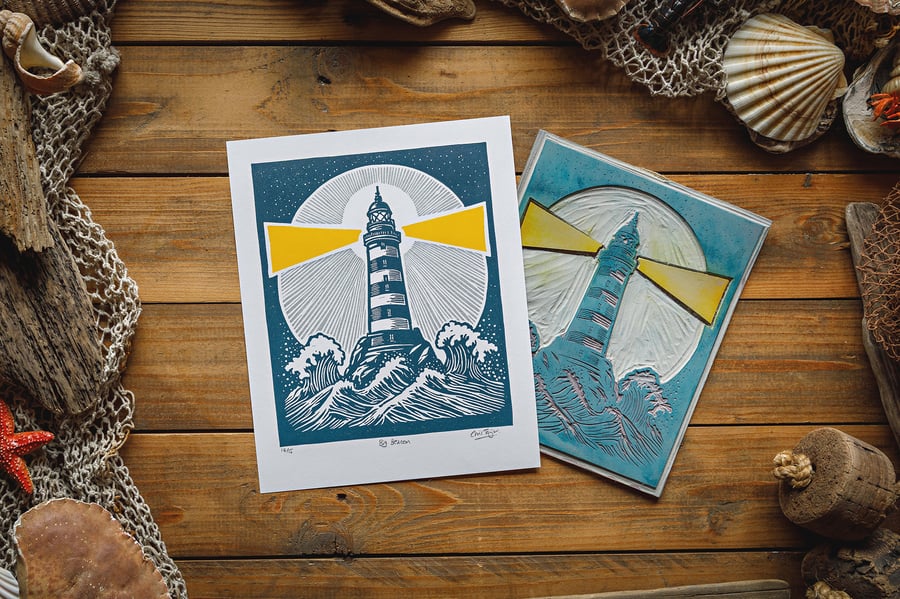 Big Beacon - lighthouse print A4