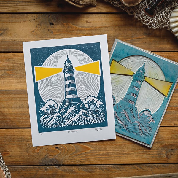 Big Beacon - lighthouse print A4