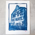 A4 Cyanotype Handmade Print: 'Twice Nightly'