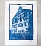 A4 Cyanotype Handmade Print: 'Twice Nightly'