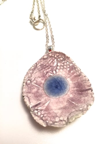 Lavender Porcelain Drop Necklace