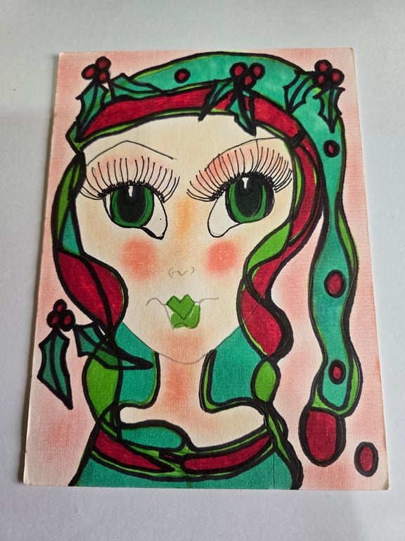 Christmas Fairy Drawing 