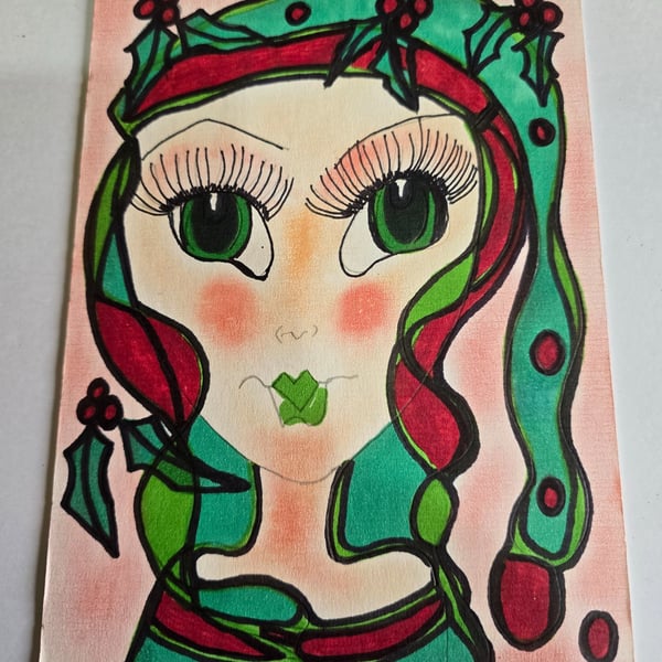 Christmas Fairy Drawing 