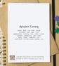 Running Alphabet Greetings Card - Image 2