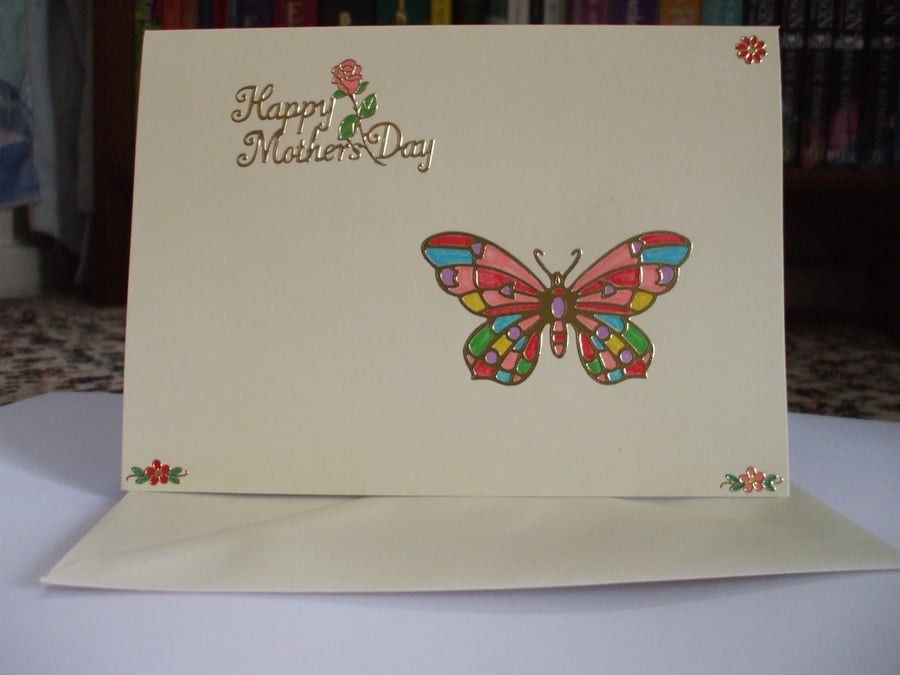Butterfly and Flowers Mother's Day Card