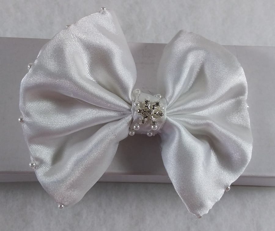 YEUXI, Gorgeous bow, Elegant, Accessory, Hair bow, Ideas gift, decorated beads