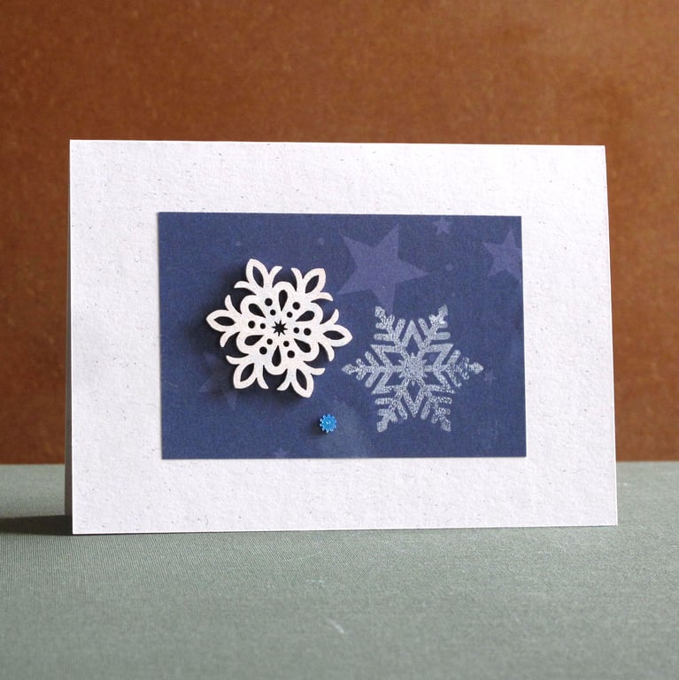 Unique Hand Made Christmas Card with Envelope