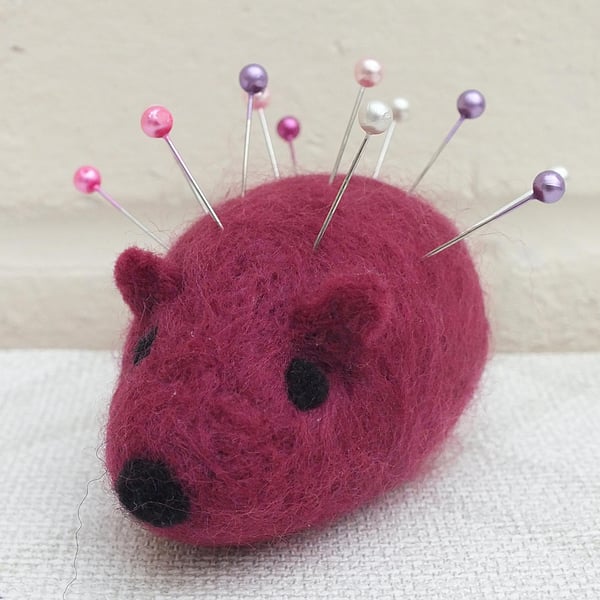 Gorgeous Needlefelt Hedgehog Pin Cushion