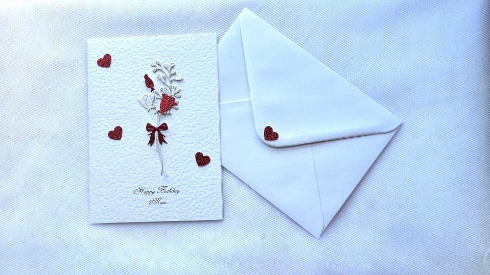 Handmade Personalised Birthday Card with Envelope C504
