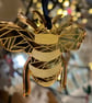Gold mirrored acrylic bee - Image 2