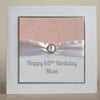 Handmade 60th birthday card, personalised, you can choose any age or name