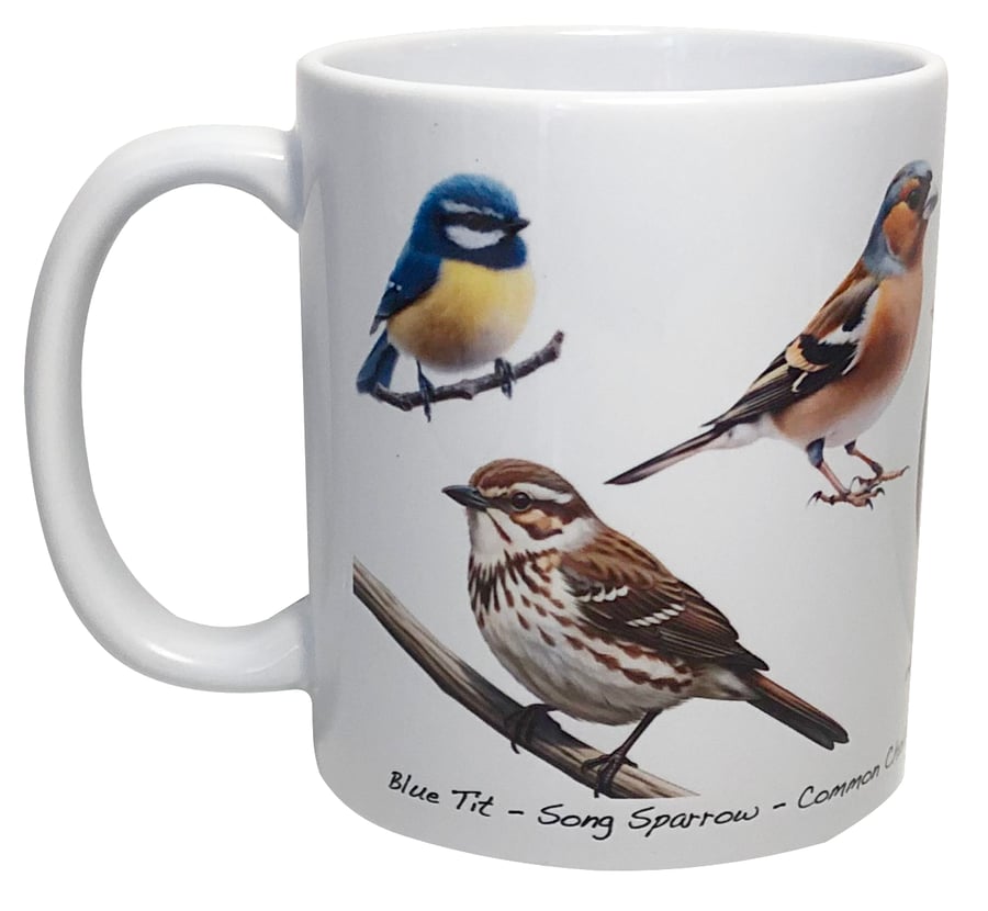 British Birds - 11oz Ceramic Mug - Plain or Birthday
