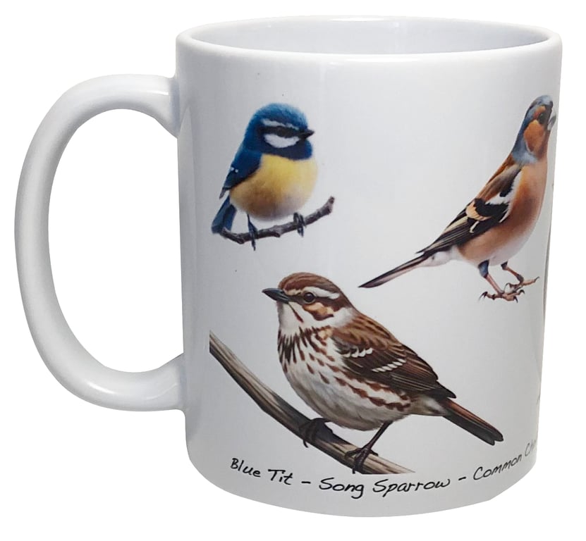 British Birds - 11oz Ceramic Mug - Plain or Birthday