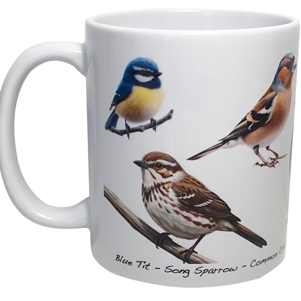 British Birds - 11oz Ceramic Mug - Plain or Birthday