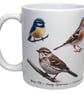 British Birds - 11oz Ceramic Mug - Plain or Birthday - Image 1