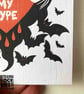 You're Just My Type Vampire Greetings Card  - Image 2