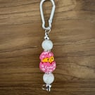 Easter beaded keyring