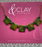 Shimmery Green and Gold Necklace
