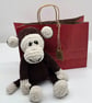 Handmade Crochet Monkey - Chunky Chenille Plush