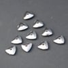 metal triangle beads   - 10 pcs