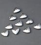 metal triangle beads   - 10 pcs - Image 1