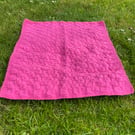 Sparkly pink baby blanket