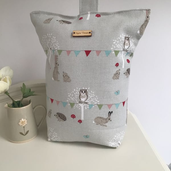 Doorstop in Sophie Allport Woodland Party pretty cute animals and bunting