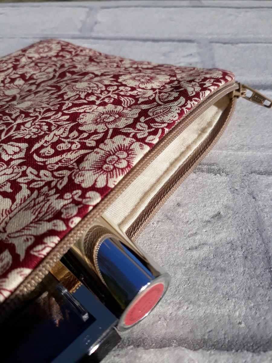 William Morris  make up bag,  cosmetic bag, make up storage
