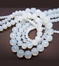 Opalite Beads 8mm Round, Synthetic White Opal, Jewellery Making Supplies - Image 3