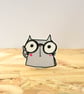 Geeky Cat pin badge - Image 4
