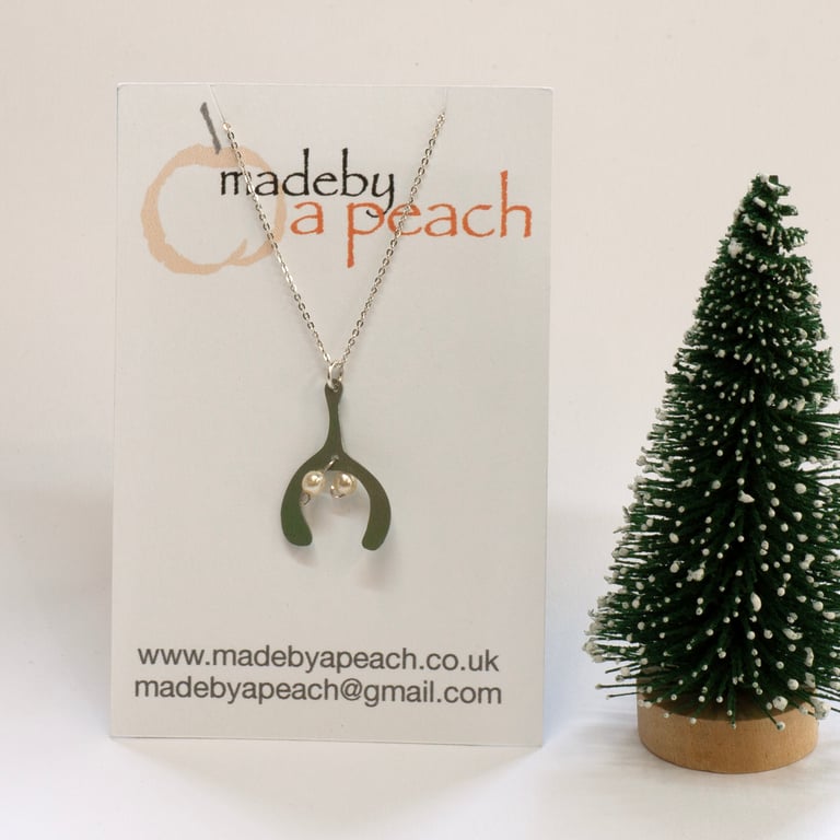 Mistletoe Necklace in Anodised Aluminium 