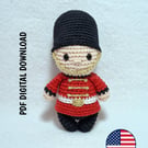 Royal Guard Crochet Pattern - London Amigurumi Doll - PDF Pattern