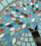 Winter Jewel Tree Mosaic Garden Bird Bath - Image 5