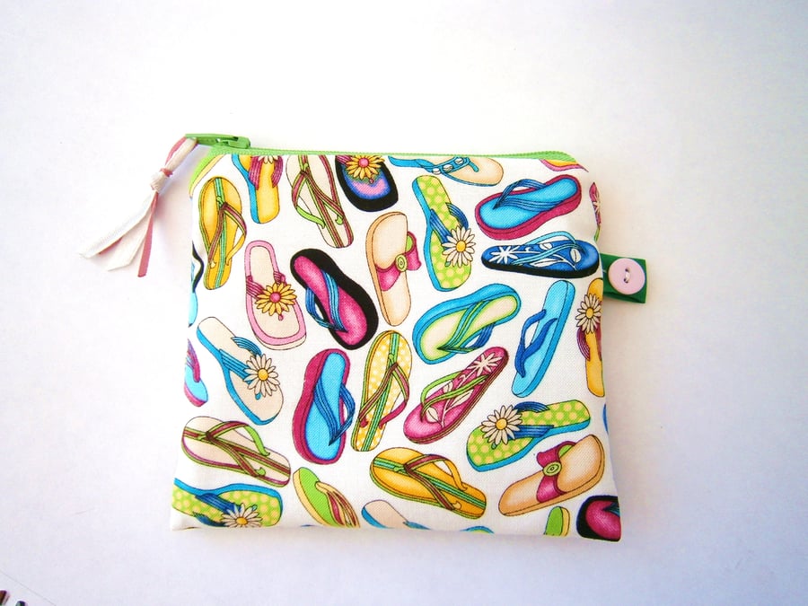 HALF PRICE SALE Little Flip Flops   Purse