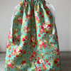  Perfectly Imperfect Pretty Cotton Vintage Look Drawstring Bag 